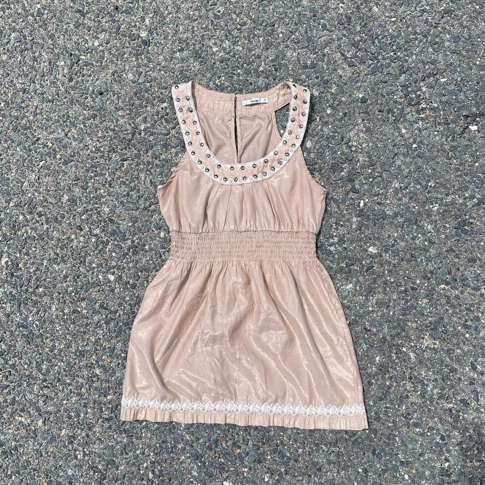 Papaya Women's Pink and Tan Vest